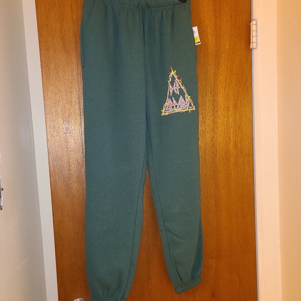 Def Leppard Christmas sweatpants